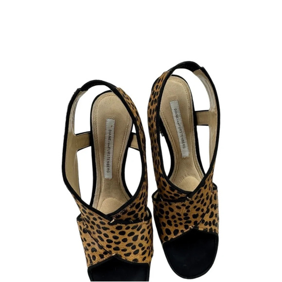 Diane von Furstenberg Zia II Platform Heel Cheetah - Picture 2 of 11